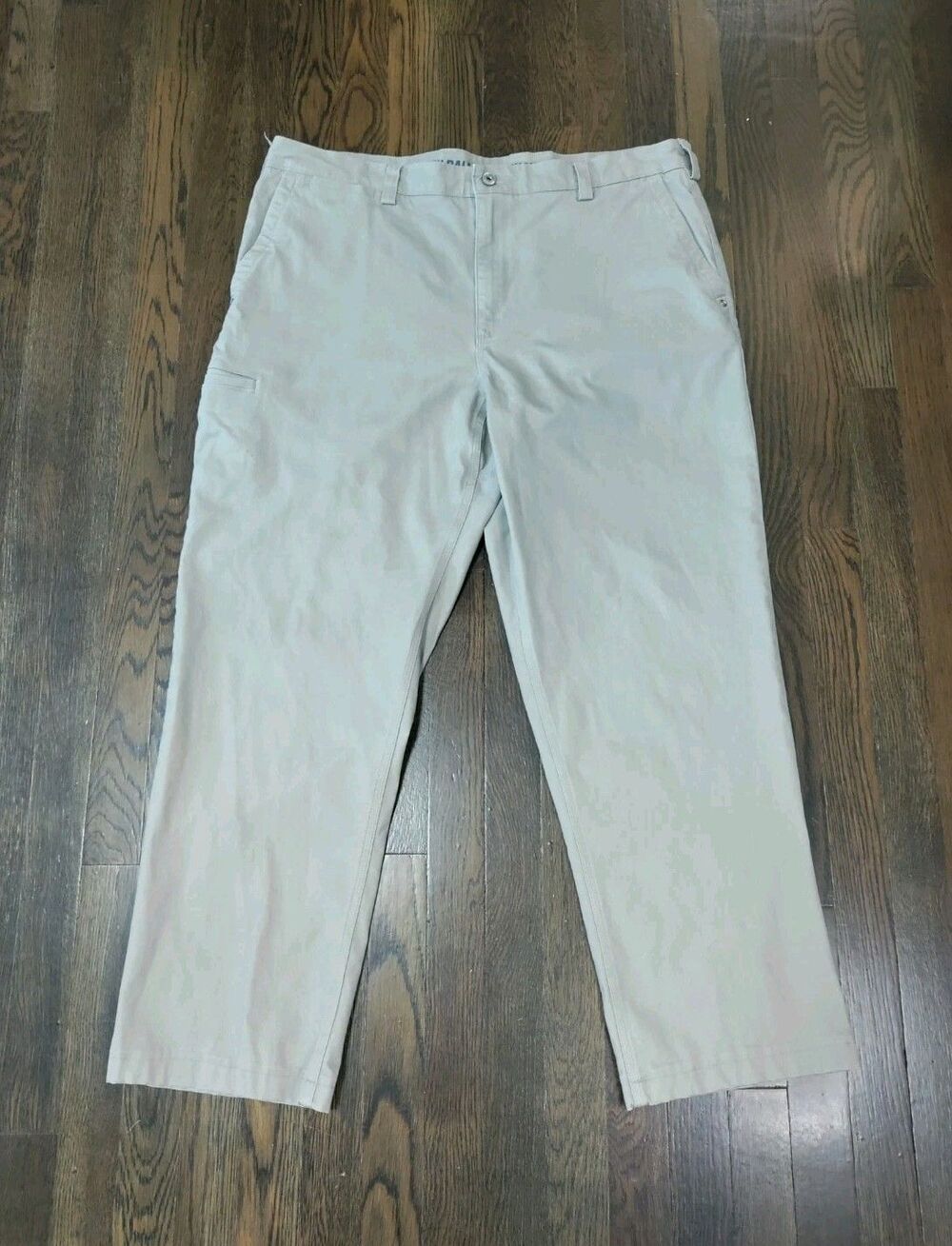 Duluth Flex Ballroom Khakis Men's 38x30 Beige Relaxed Fit Stretch Work Wear EUC
